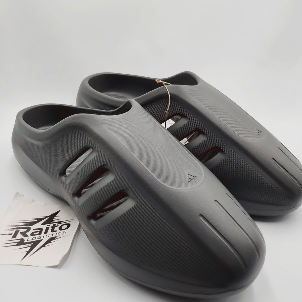 Men Size 15 Adidas Slide Sandals Adifom Iiinfinity Mule Slip On Gray Ji0402